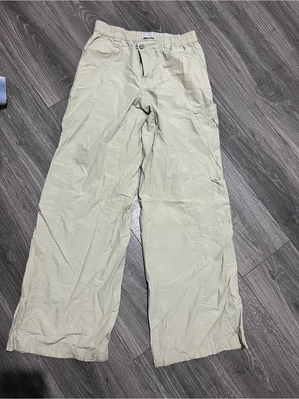 Pacsun low rise puddle cargo pants 100% cotton womens size XS Tan